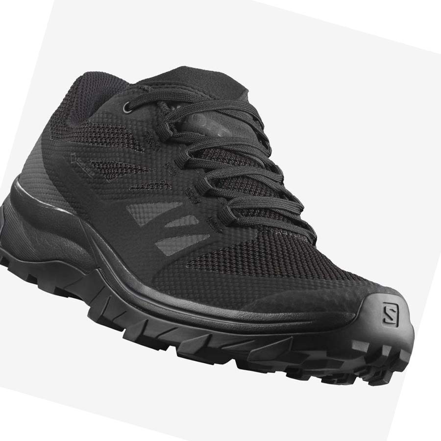 Tenis Senderismo Salomon OUTLINE GORE-TEX Hombre Negros Negros | MX 3599PJJ